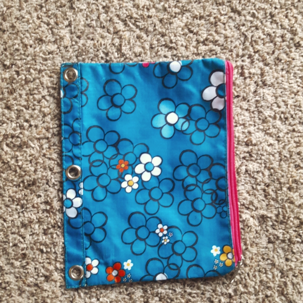 Zipper binder pencil case
